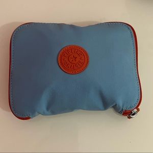Kipling Blue and Orange Zipped Up Tote